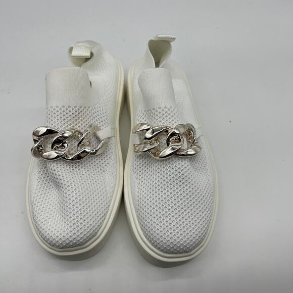 Sneakers Trendy Mesh Loafers Breathable Slip on Shoes White Size 8US / 39CN - Picture 2 of 15